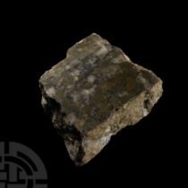 Natural History - Cut and Polished Pyrite Crystal Block.