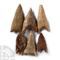 Egyptian Flint Arrowhead Group