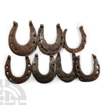 Medieval Iron Horseshoe Group