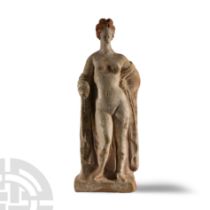 Hellenistic Painted Terracotta Figure of Aphrodite