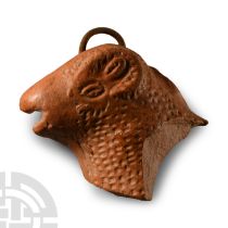 Roman Redware Ram Pottery Sherd