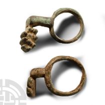 Roman Bronze Key Ring Group