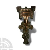 'The Dullingham' Anglo-Saxon Gilt Bronze Great Square-Headed Brooch