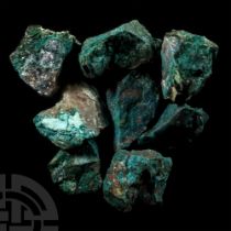 Natural History - Chrysocolla Mineral Sample Group [8].