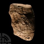 Mesopotamian Cuneiform Tablet Squashed in Hand