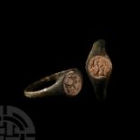 Roman Bronze Ring with Victory Gemstone