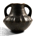 Etruscan Blackware Impasto Vase