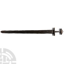 Viking Age Sword with Engraved Mammen Style Hilt