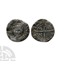 English Medieval Coins - Edward IV - London - Lis on Breast AR Halfpenny