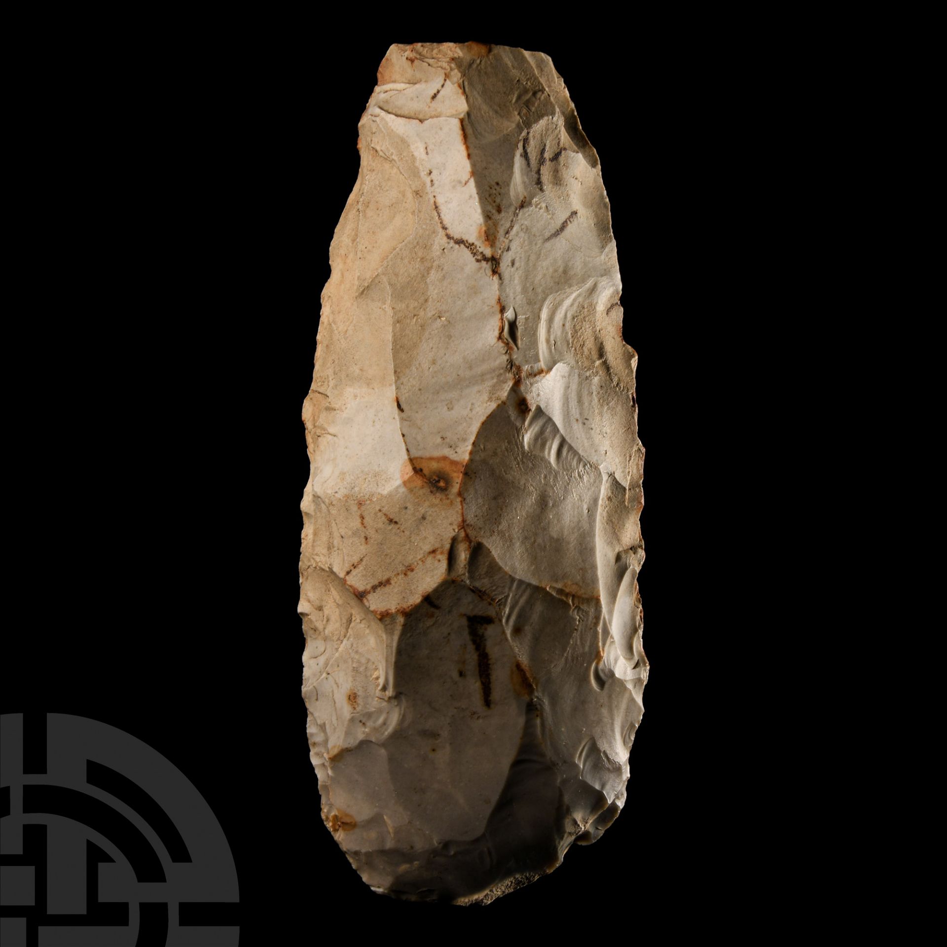 Stone Age French Grey Knapped Flint Axe - Image 3 of 3