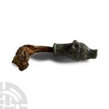Roman Bronze-Handled Iron Key