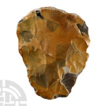 Stone Age 'Bacton' Knapped Flint Handaxe