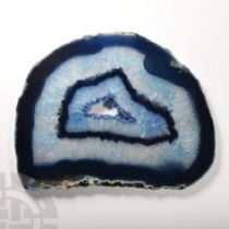 Natural History - Large Grade A Cut and Polished Agate Slice.