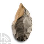 Stone Age 'Trossencourt' Grey Knapped Flint Handaxe