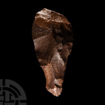 Egyptian Classic Teardrop-Shaped Knapped Handaxe