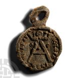Lead Seal Pendant with Crown A