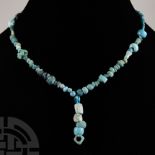 Achaemenid Blue Glass Bead Necklace String