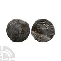 English Norman Coins - Stephen - London - Watford Penny