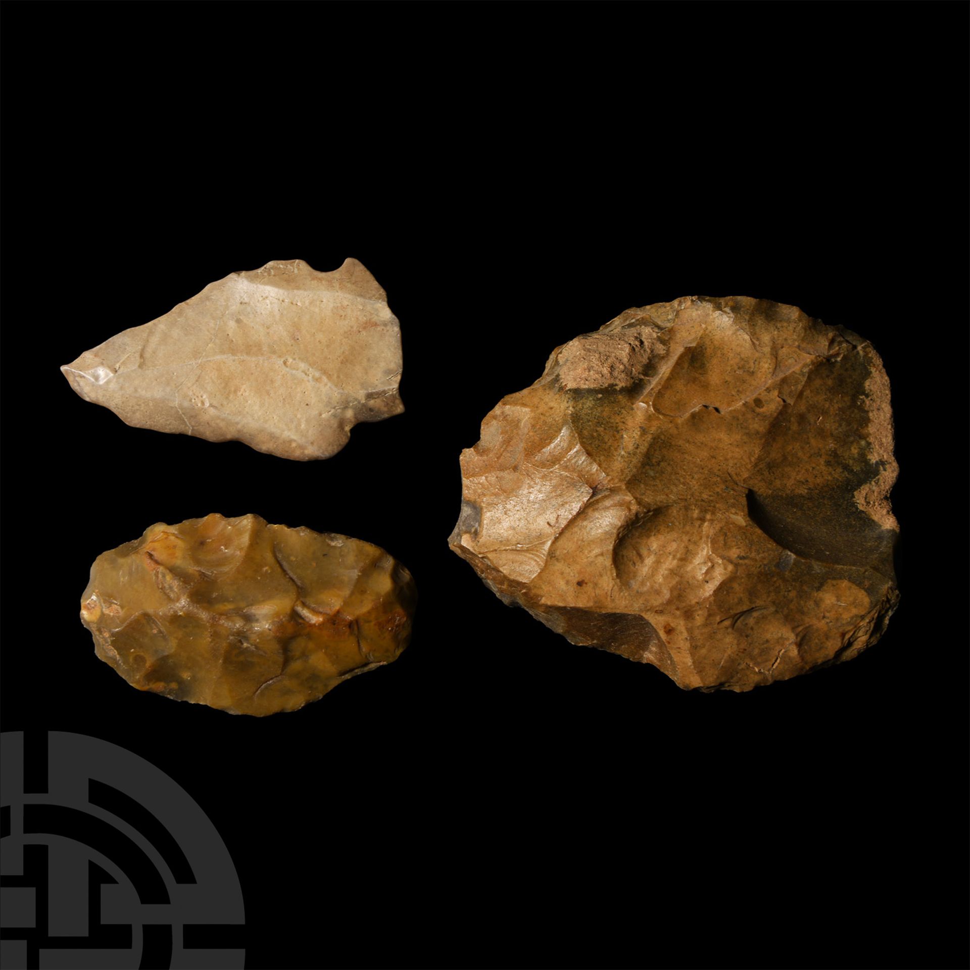 Stone Age Arrowhead and Tool Collection