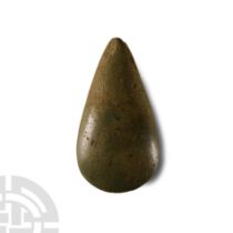 Stone Age Polished Green Stone Axehead