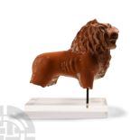 Roman Terracotta Lion Rhyton