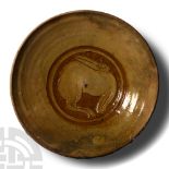 Byzantine Glazed Sgraffito-Ware Shipwreck Bowl