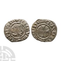 World Coins - Crusader Issues - Lusignan Kingdom of Cyprus - James I - AR Billon Denier