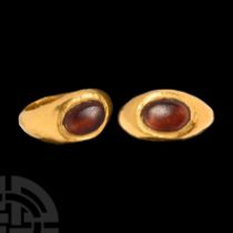 Roman Gold Ring with Cabochon