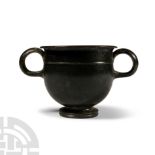 Greek High-Glazed Cup with Handles