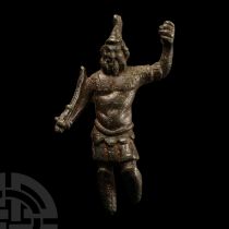 Roman Bronze Jupiter Dolichenus Statuette