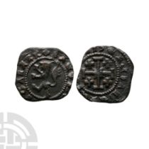 World Coins - Crusader Issues - Lusignan Kingdom of Cyprus - James II - AE Billon Sezin