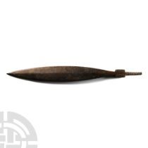 Maasai Leaf-Shaped Iron Spear