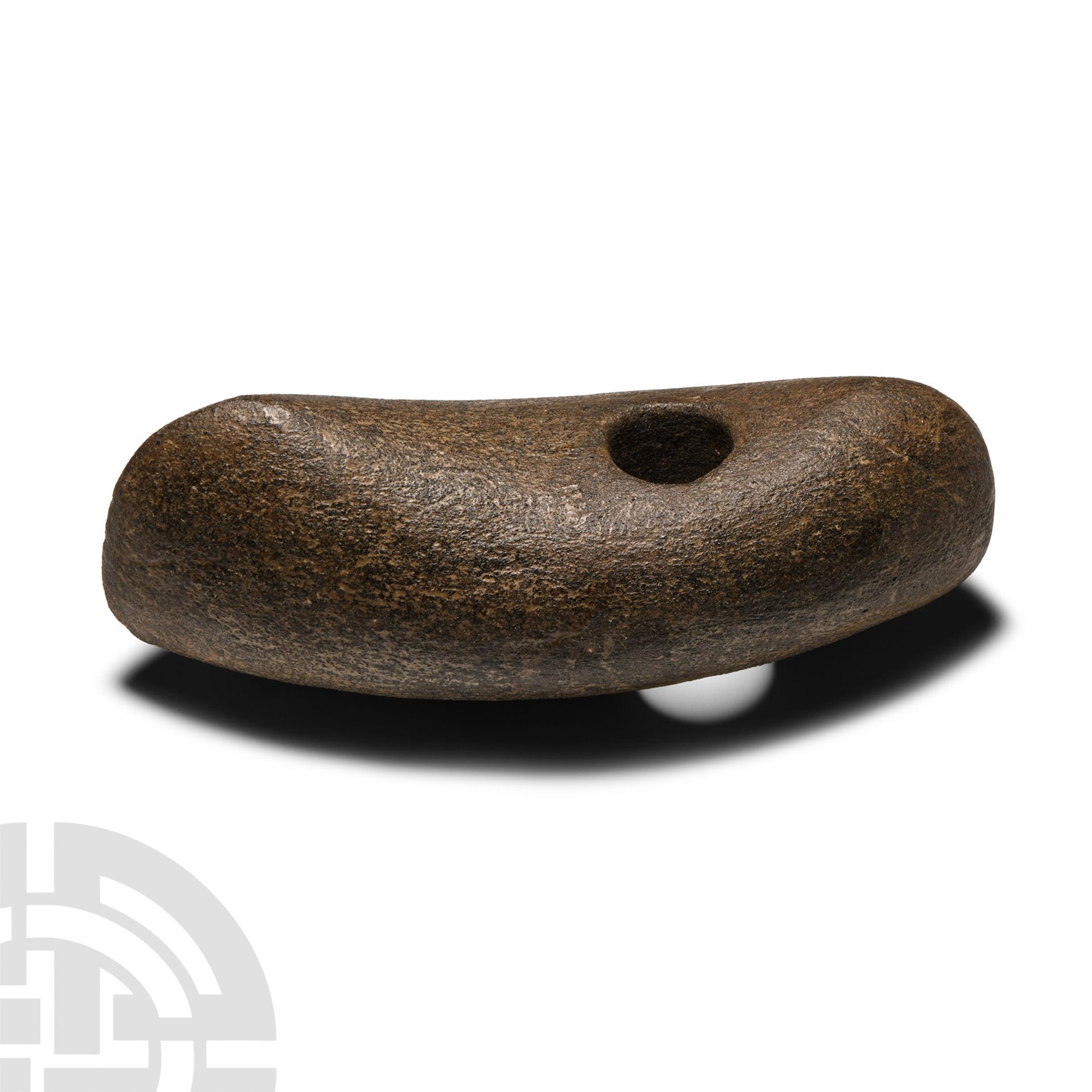 Stone Age Pierced Boat-Shaped Axehead