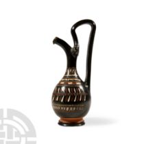 South Italian Gnathian Ware Pottery Oinochoe