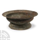 Western Asiatic Bronze Footed Bowl