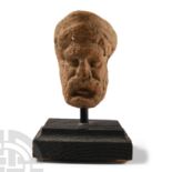 Greek Terracotta Head of Zeus
