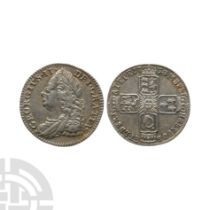 English Milled Coins - George II - 1758 - AR Sixpence