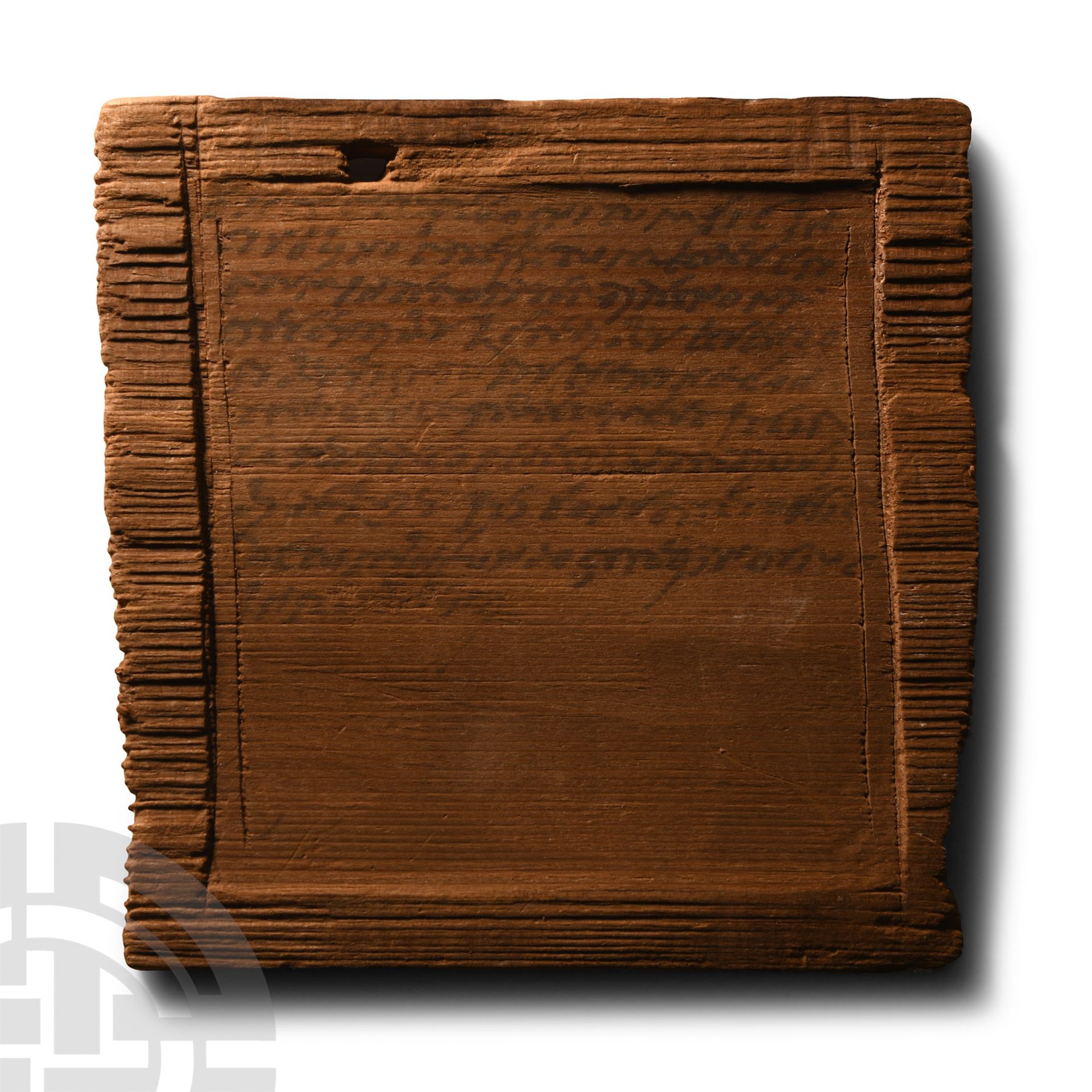 Roman Inked Wooden Tablet, a Legal Document from the Rascotiano Estate