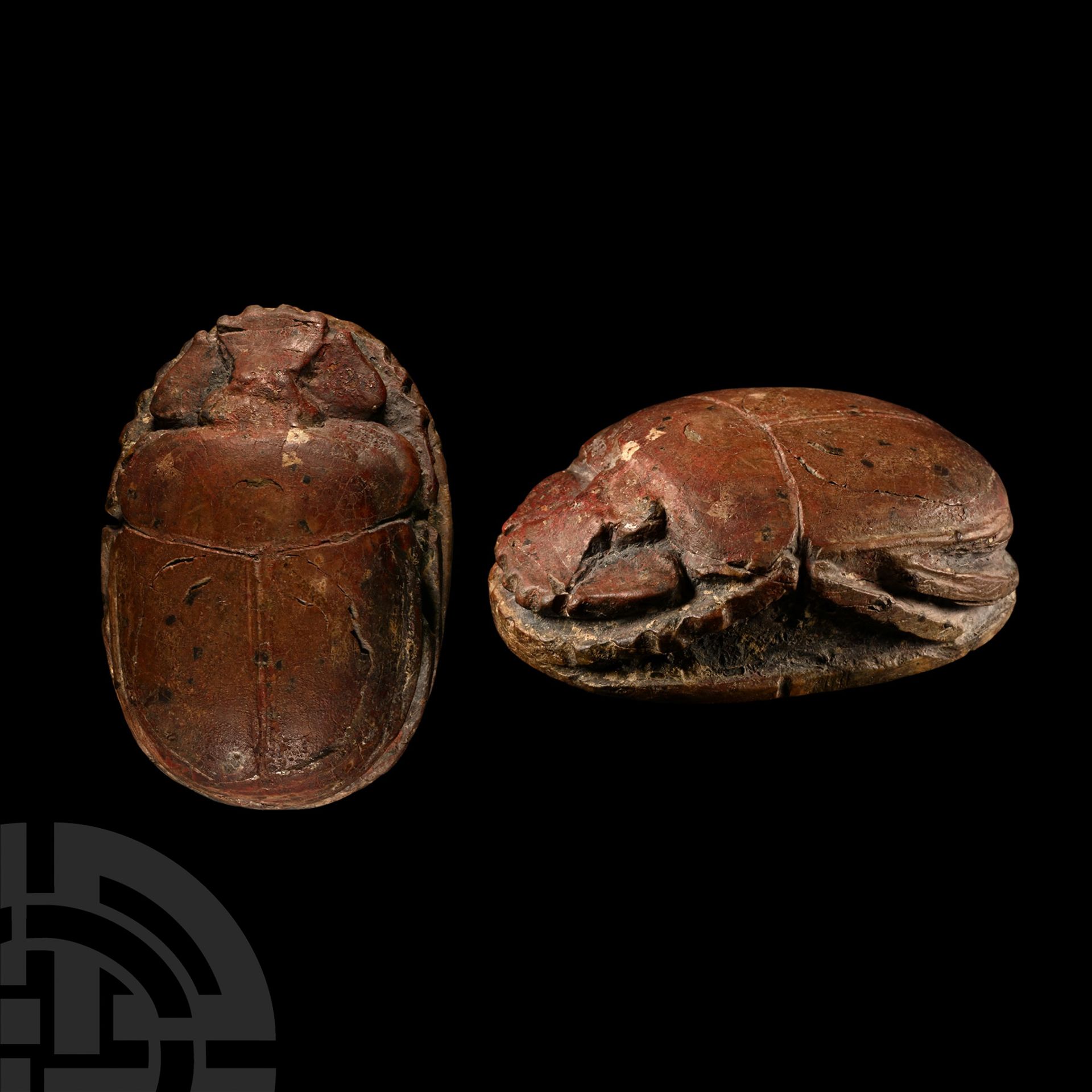 Large Egyptian Heart Scarab with Hieroglyphic Inscription - Image 2 of 2