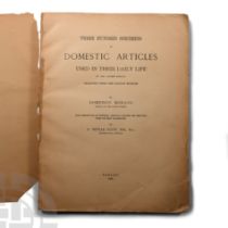 Archaeological Books - Monaco - Three Hundred Specimens of Domestic Articles Used in Their Daily Lif