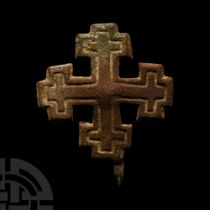 Medieval Bronze Knight's Holy Sepulchre Badge