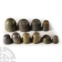 Medieval and Later Bronze Thimble Group