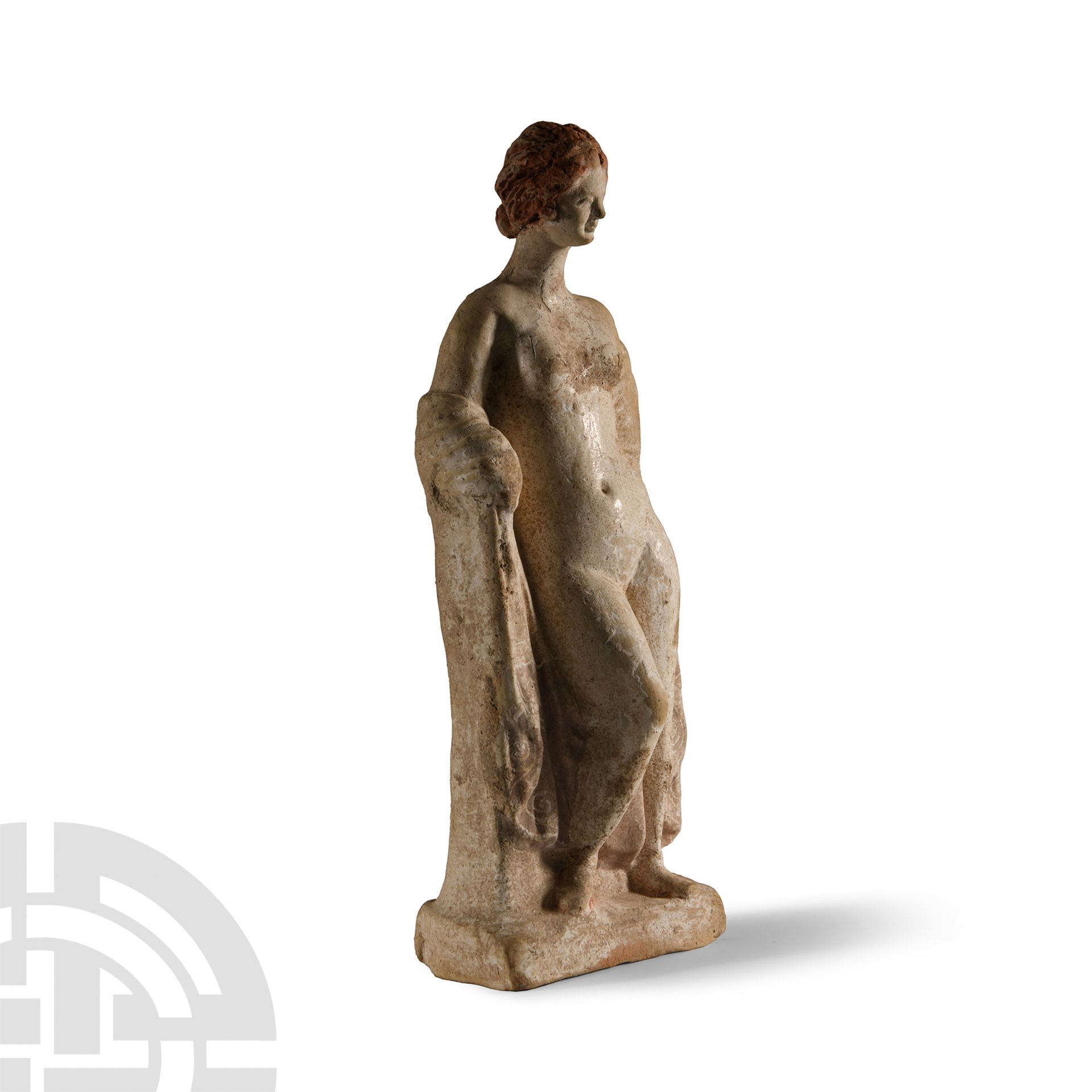 Hellenistic Painted Terracotta Figure of Aphrodite - Image 2 of 2