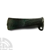 Large Bronze Age Looped and Socketted Axehead