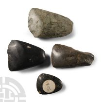 Stone Age Polished Axehead Group