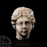 Roman Marble Female Head