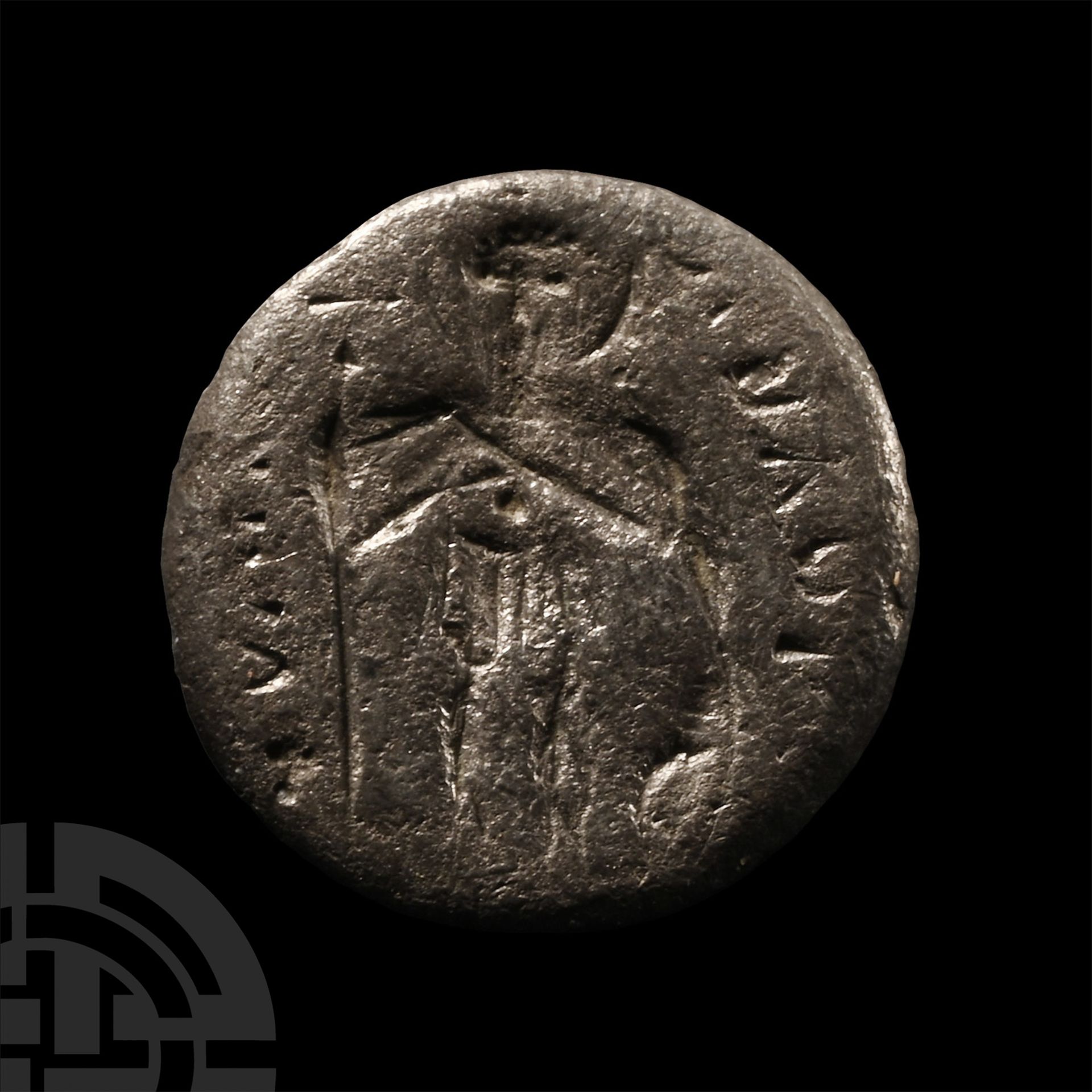 Byzantine Silver Ring Bezel with Inscription