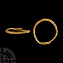 Iron Age Celtic Decorated Gold Ring