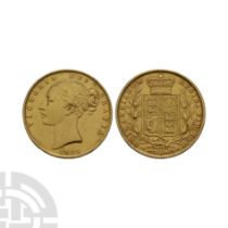 English Milled Coins - Victoria - 1869 - AV Gold Sovereign