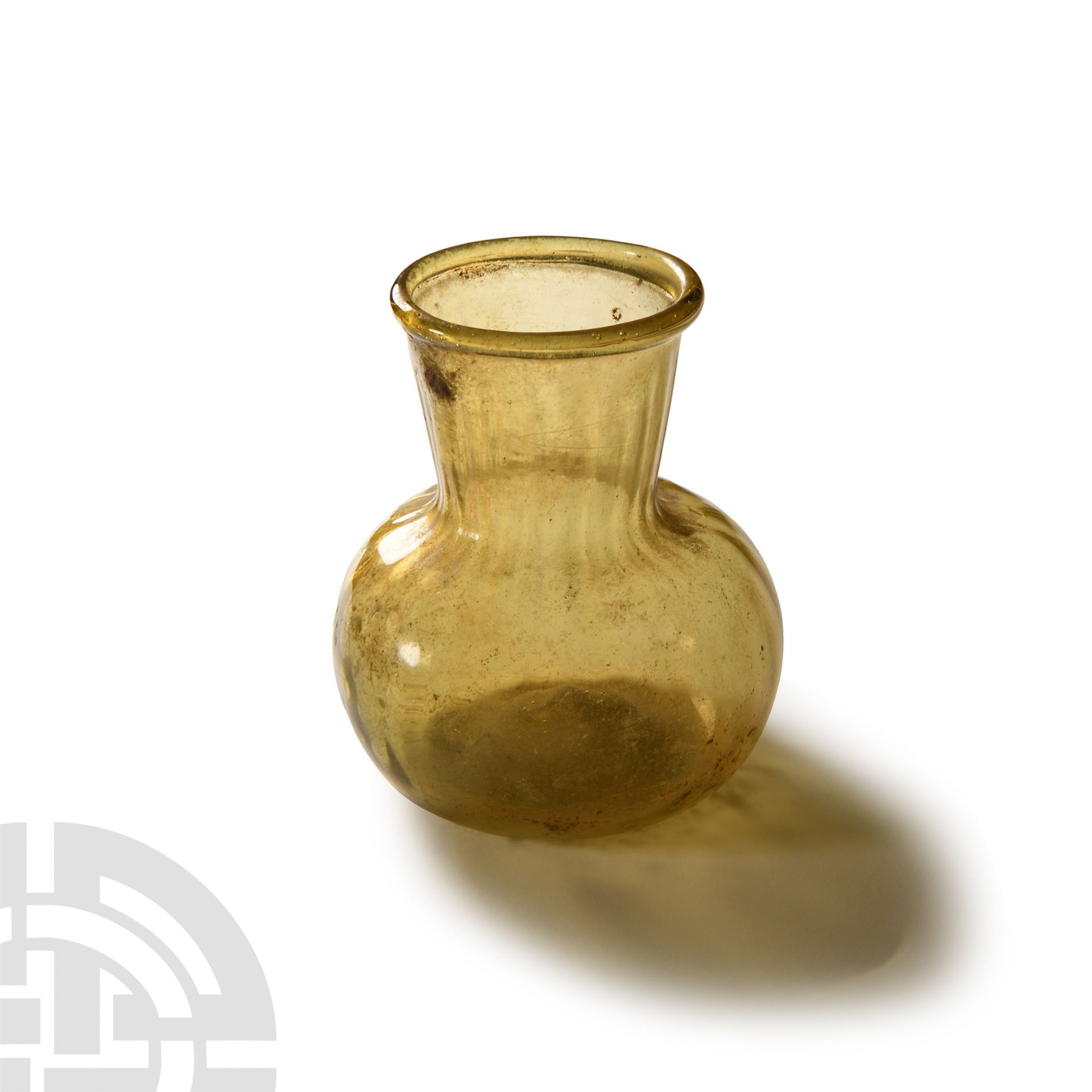 Roman Ribbed Glass Vessel